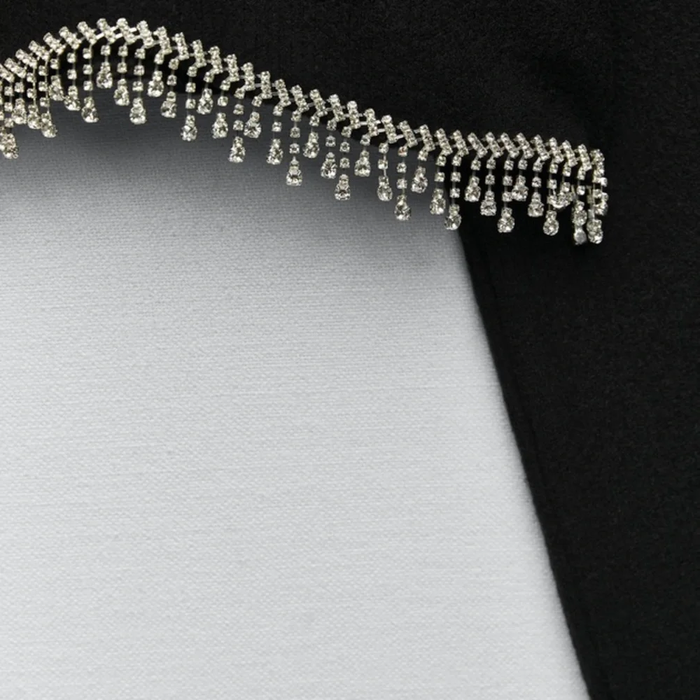 Zara rhinestone cropped
